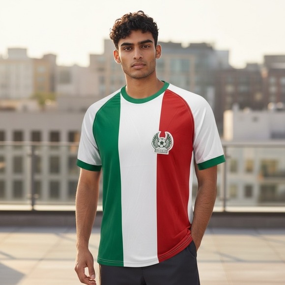 XCELSIUSACTIVE Mens Large Mexico National Team Soccer Jersey Green White Red NWT - Picture 14 of 14